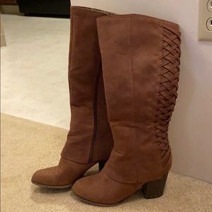 Tall brown boots